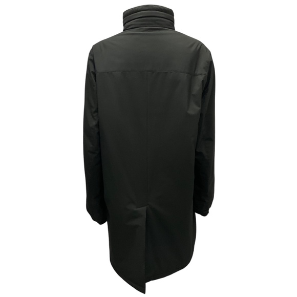 PRADA SPORT LINEA ROSSA BLACK 2012 LOGO PLAQUE REVERSIBLE MID LENGTH PUFFER COAT - Picture 6 of 11